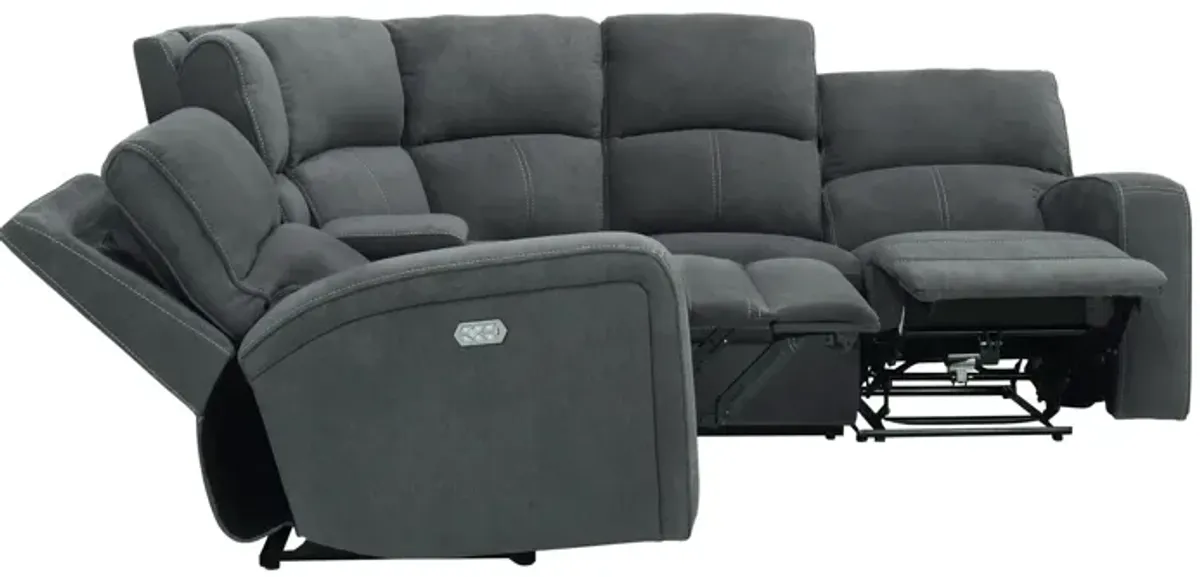 Ian 5-pc. Power Sectional w/ Power Headrest & Lumbar