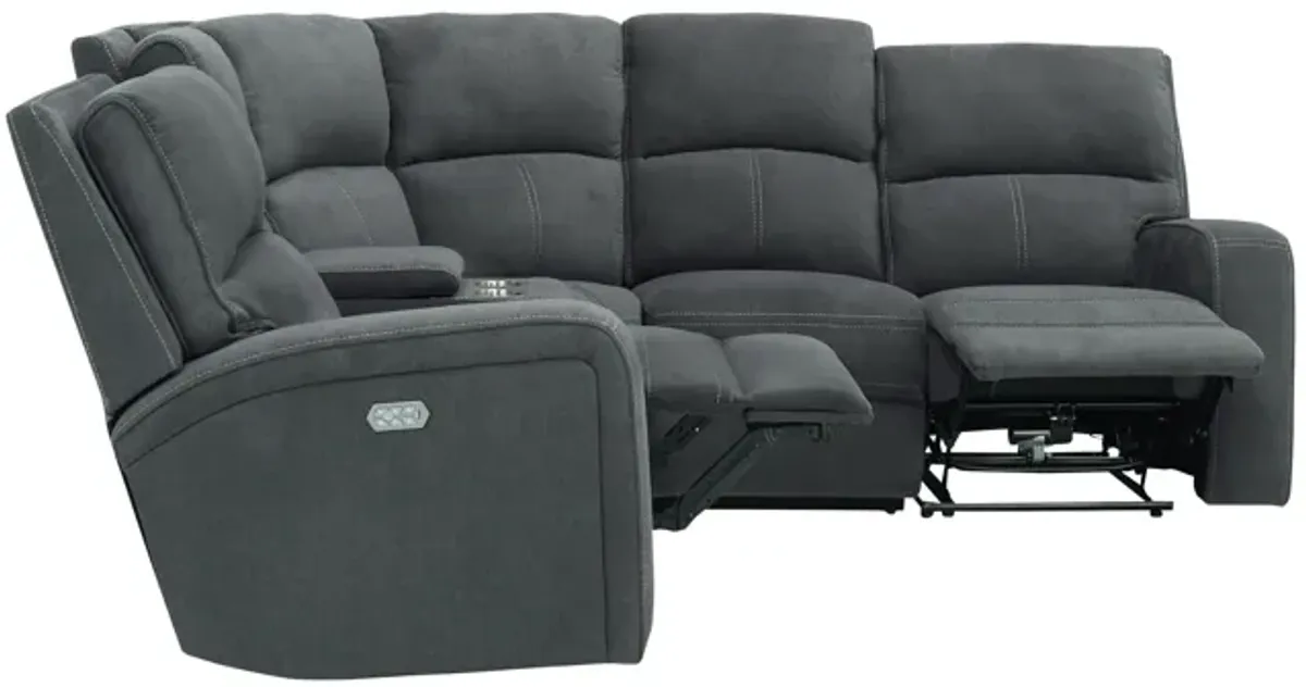 Ian 5-pc. Power Sectional w/ Power Headrest & Lumbar