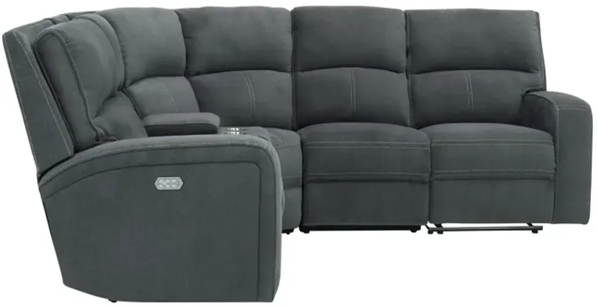 Ian 5-pc. Power Sectional w/ Power Headrest & Lumbar