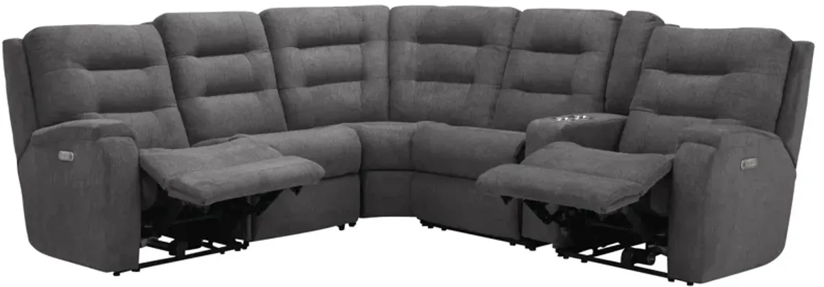 Halenbeck 6-pc. Triple Power Sectional