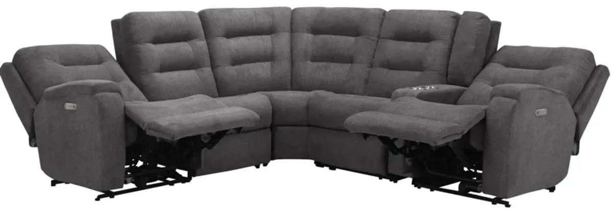 Halenbeck 6-pc. Triple Power Sectional