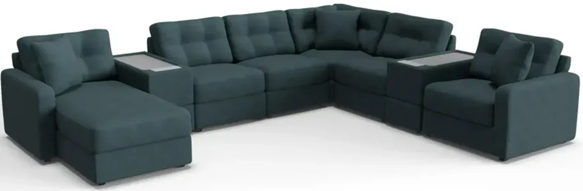 ModularOne 8-pc. Sectional w/Two Power Consoles