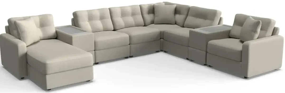 ModularOne 8-pc. Sectional w/Two Power Consoles
