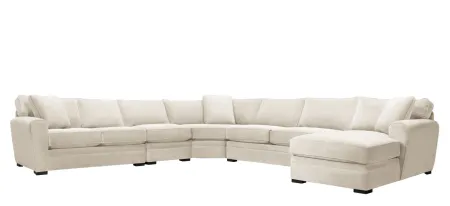 Artemis II 5-pc. Right Hand Facing Sectional Sofa in Gypsy Cream by Jonathan Louis