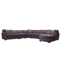 Artemis II 5-pc. Right Hand Facing Sectional Sofa in Gypsy Eggplant by Jonathan Louis