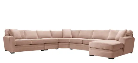 Artemis II 5-pc. Right Hand Facing Sectional Sofa in Gypsy Blush by Jonathan Louis
