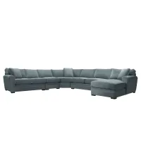 Artemis II 5-pc. Right Hand Facing Sectional Sofa in Gypsy Blue Goblin by Jonathan Louis