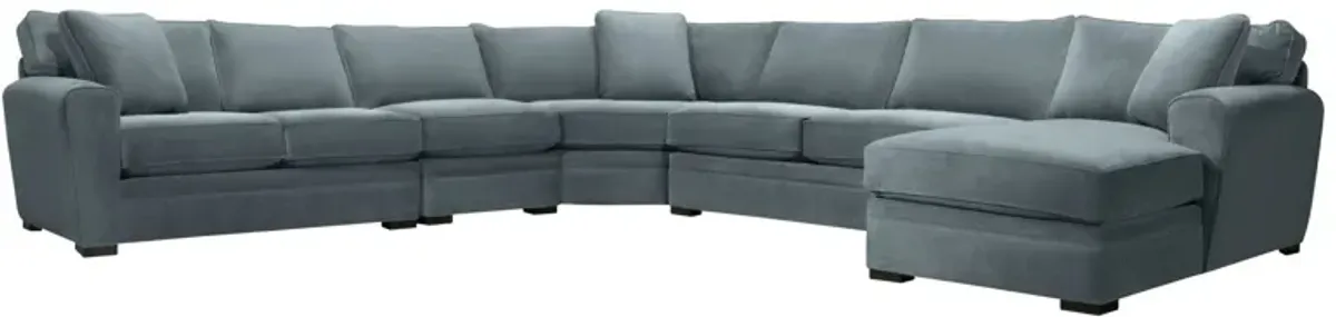 Artemis II 5-pc. Sectional in Gypsy Blue Goblin by Jonathan Louis