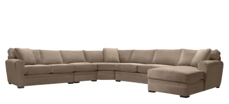 Artemis II 5-pc. Right Hand Facing Sectional Sofa in Gypsy Taupe by Jonathan Louis