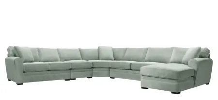 Artemis II 5-pc. Right Hand Facing Sectional Sofa in Gypsy Seaspray by Jonathan Louis
