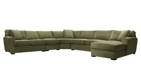Artemis II 5-pc. Right Hand Facing Sectional Sofa in Gypsy Sage by Jonathan Louis