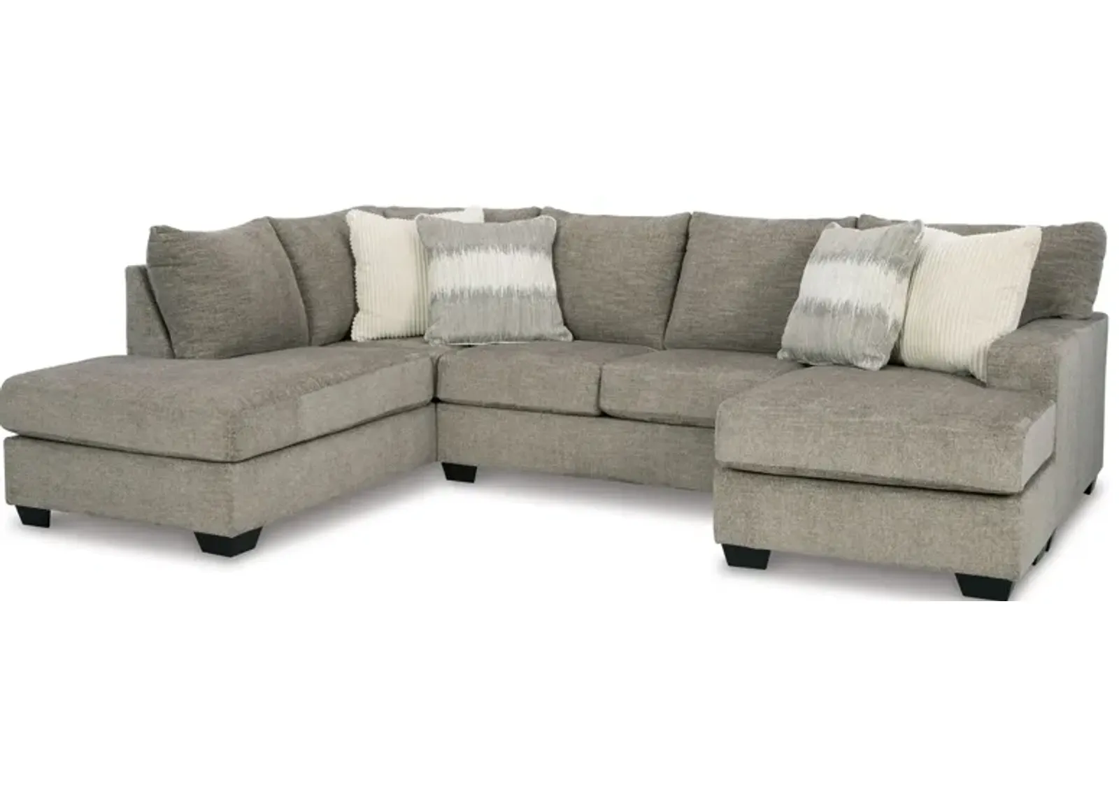 Creswell 2-pc. Sectional with Chaise in Stone by Ashley Furniture