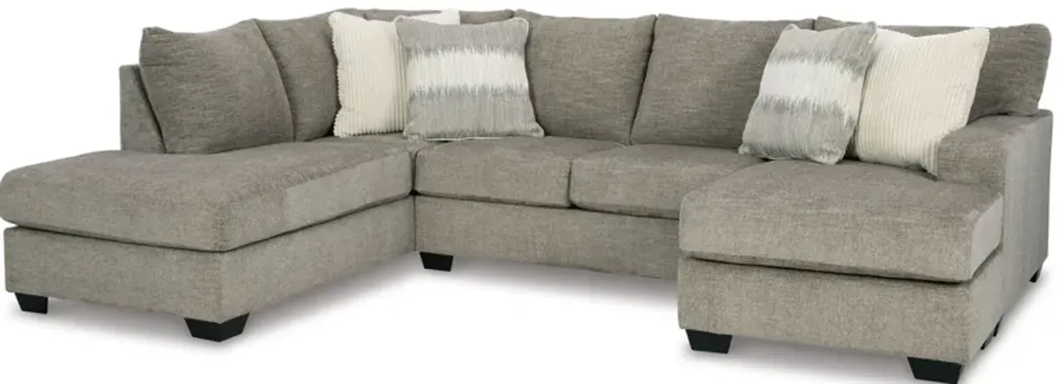 Creswell 2-pc. Sectional with Chaise in Stone by Ashley Furniture