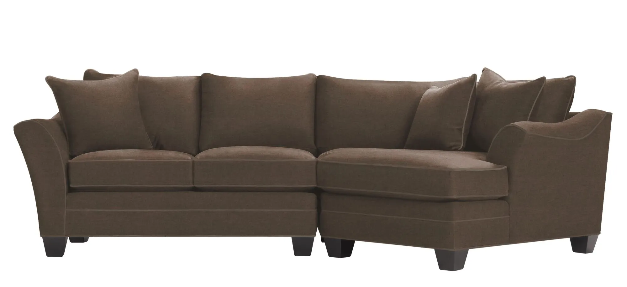 Foresthill 2-pc. Right Hand Cuddler Sectional Sofa in Santa Rosa Taupe by H.M. Richards
