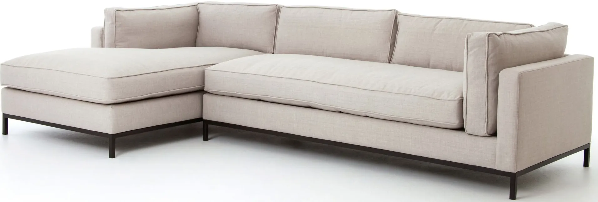 DuPar 2-pc. Sectional Sofa w/ Chaise in Bennett Moon by Four Hands