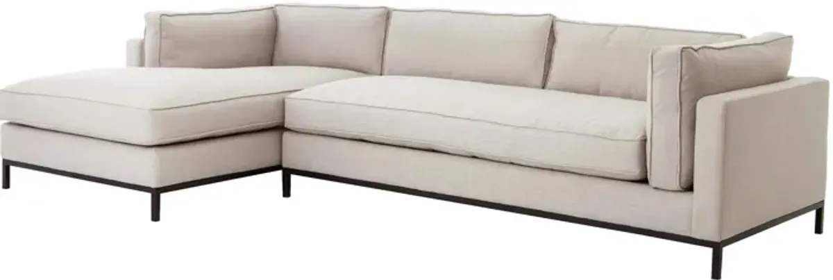 DuPar 2-pc. Sectional Sofa w/ Chaise in Bennett Moon by Four Hands