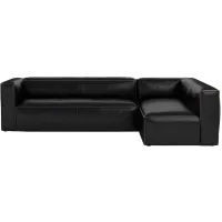 Nolita 2-pc. Modular Sectional Sofa in Rider Black by Four Hands