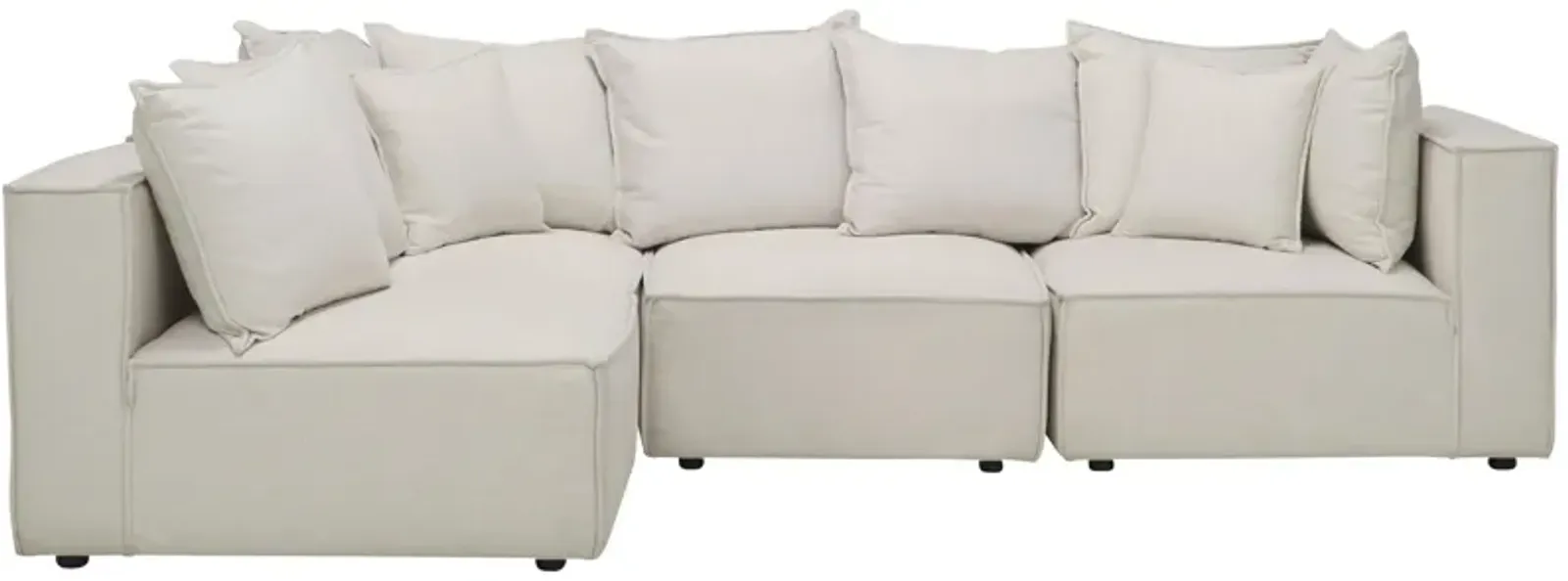 Loris Chenille 4-pc. Pit Sectional