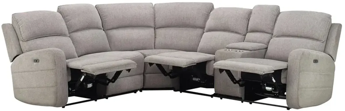 Everitt Chenille 3-pc. Power Sectional