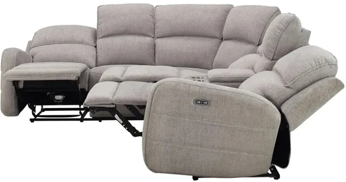 Everitt Chenille 3-pc. Power Sectional