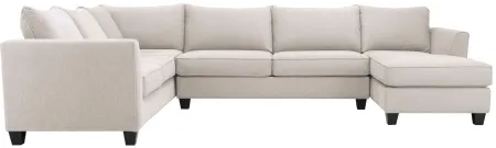 Daine 3-pc. Sectional Sofa w/ Full Sleeper in Popstitch Shell by Fusion Furniture