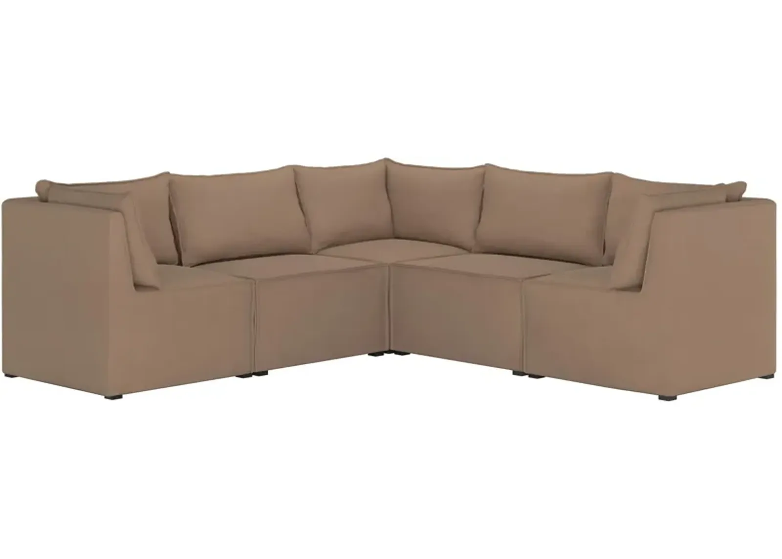 Stacy III 5-pc. Symmetrical Sectional Sofa in Premier Oatmeal by Skyline