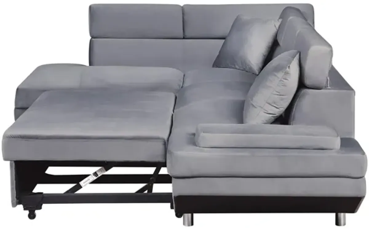 Monty 2-pc. Convertible Sectional Sleeper Sofa W/ Chaise