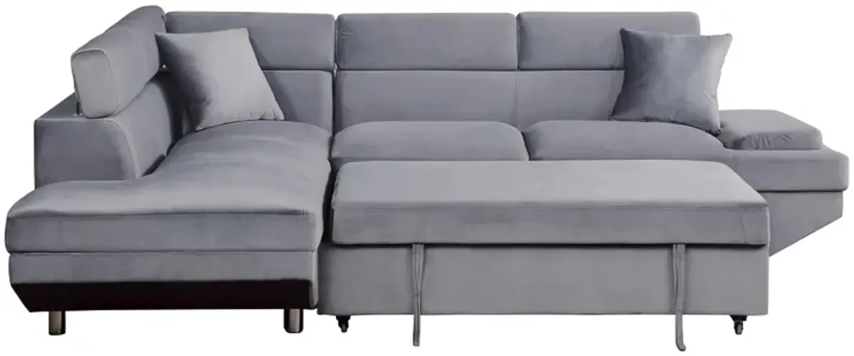 Monty 2-pc. Convertible Sectional Sleeper Sofa W/ Chaise