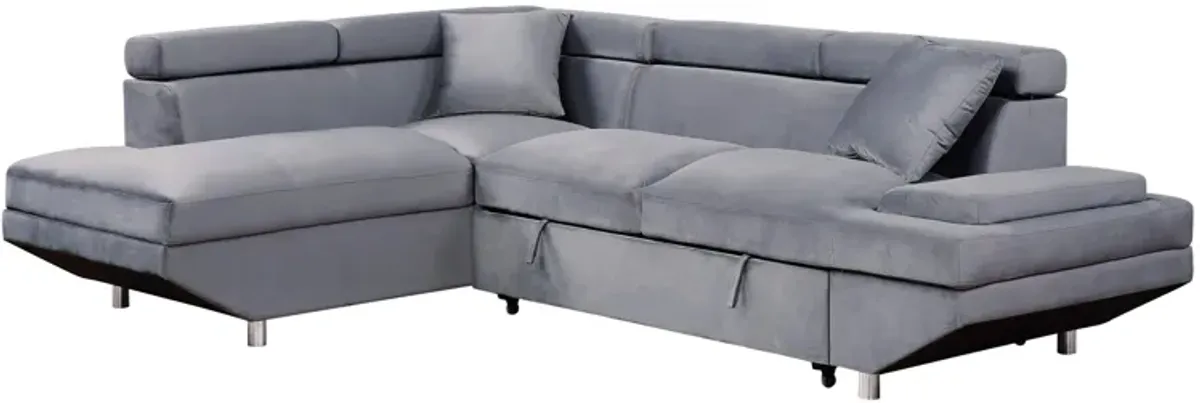 Monty 2-pc. Convertible Sectional Sleeper Sofa W/ Chaise