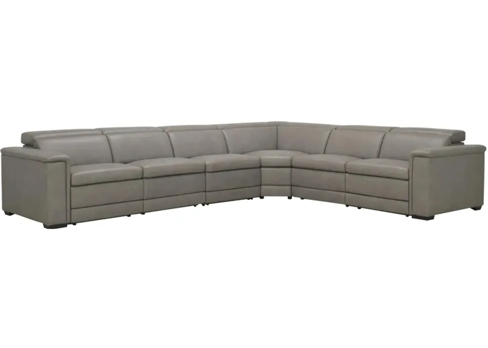 Finnegan 4-pc. Power Reclining Sectional in Gray by Bernhardt