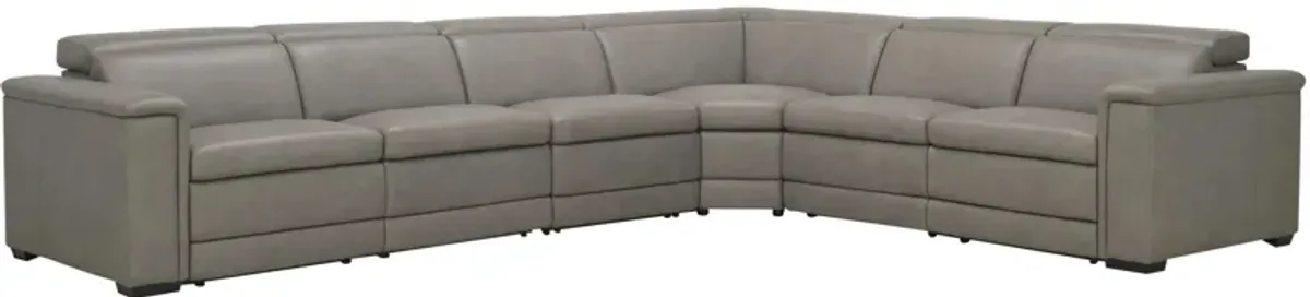 Finnegan 4-pc. Power Reclining Sectional in Gray by Bernhardt