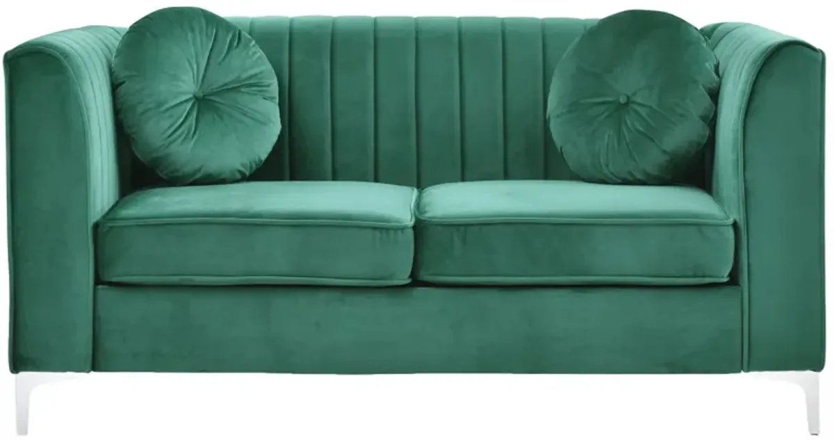 Deltona Loveseat in Green by Glory Furniture