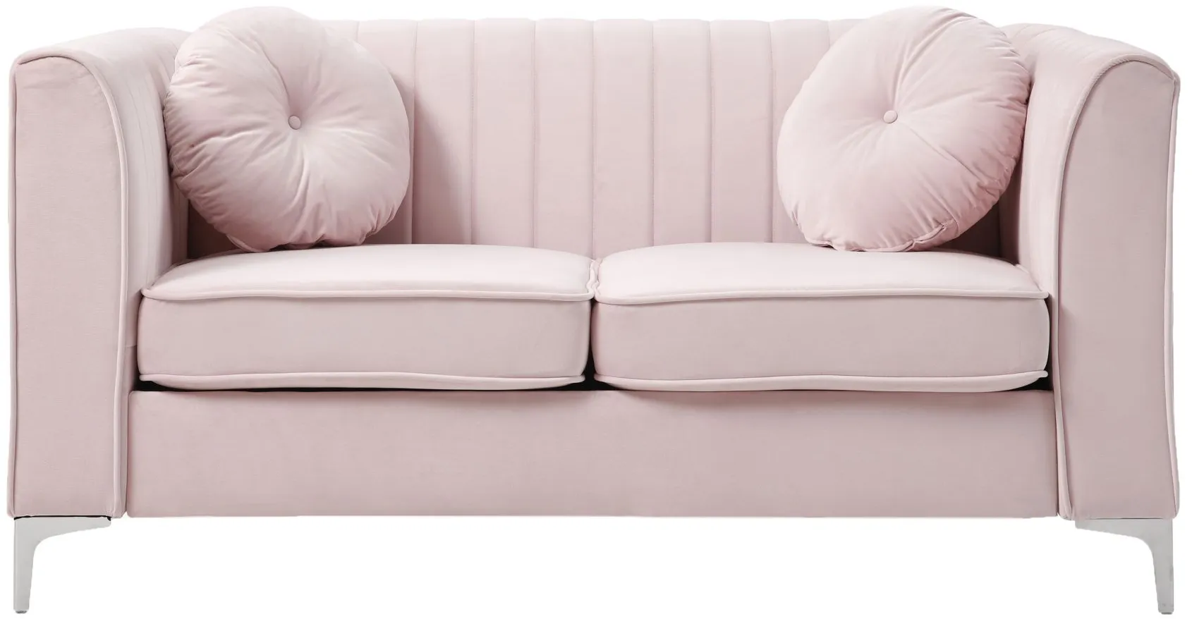 Deltona Loveseat in Pink by Glory Furniture