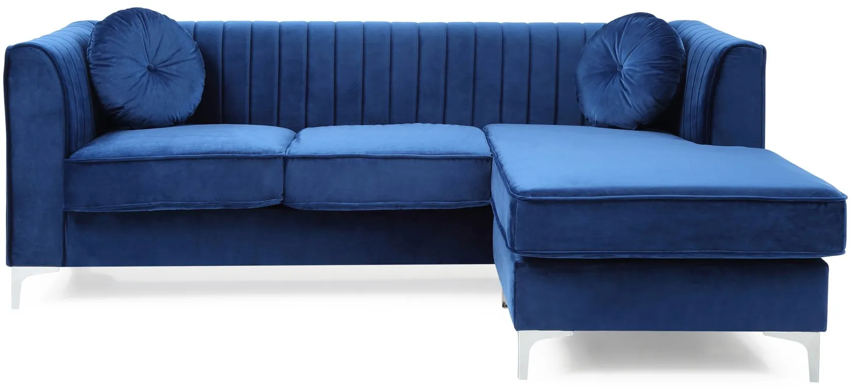 Deltona 2-pc. Reversible Sectional Sofa in Blue by Glory Furniture