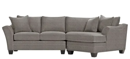 Foresthill 2-pc. Right Hand Cuddler Sectional Sofa in Sugar Shack Stone by H.M. Richards