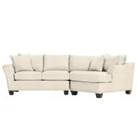 Foresthill 2-pc. Right Hand Cuddler Sectional Sofa in Sugar Shack Alabaster by H.M. Richards
