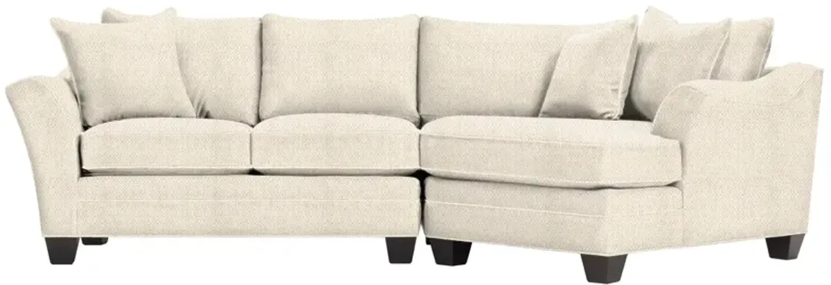 Foresthill 2-pc. Right Hand Cuddler Sectional Sofa in Sugar Shack Alabaster by H.M. Richards