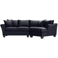 Foresthill 2-pc. Right Hand Cuddler Sectional Sofa in Sugar Shack Navy by H.M. Richards