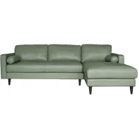 Amara Chaise Sectional Sofa in Kiwi by Lea Unlimited