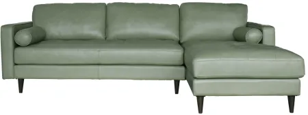 Amara Chaise Sectional Sofa in Kiwi by Lea Unlimited