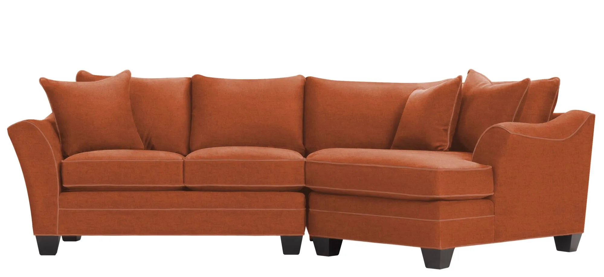 Foresthill 2-pc. Right Hand Cuddler Sectional Sofa in Santa Rosa Adobe by H.M. Richards