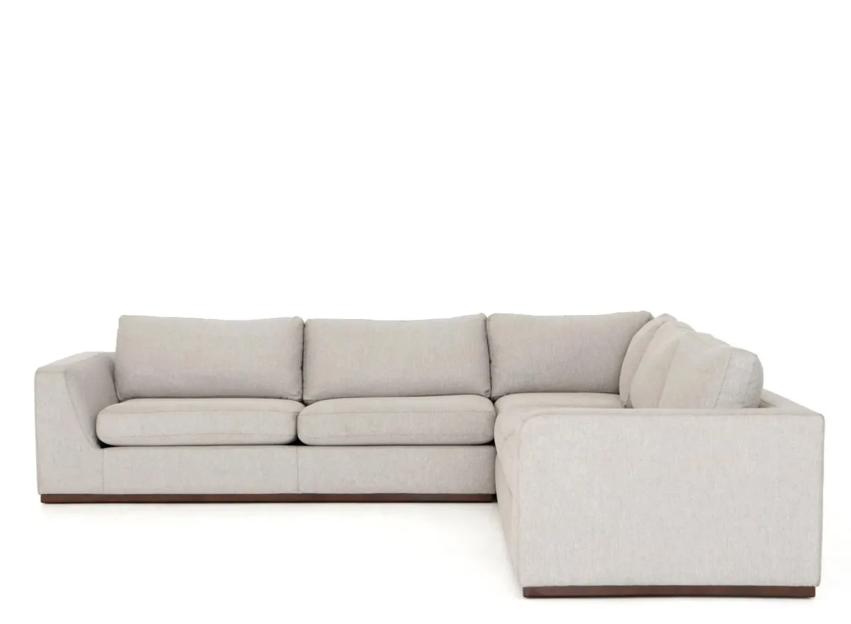 Colt 3-pc. Sectional Sofa in Aldred Silver by Four Hands