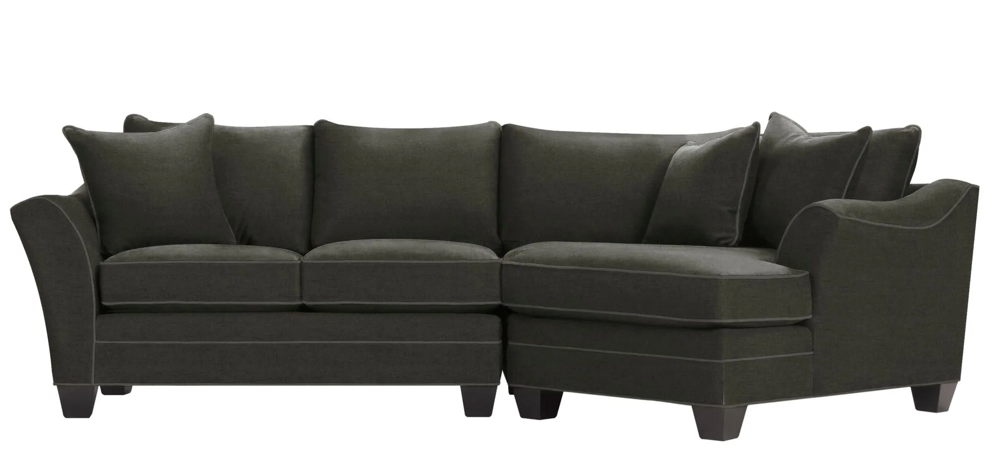 Foresthill 2-pc. Right Hand Cuddler Sectional Sofa in Santa Rosa Slate by H.M. Richards