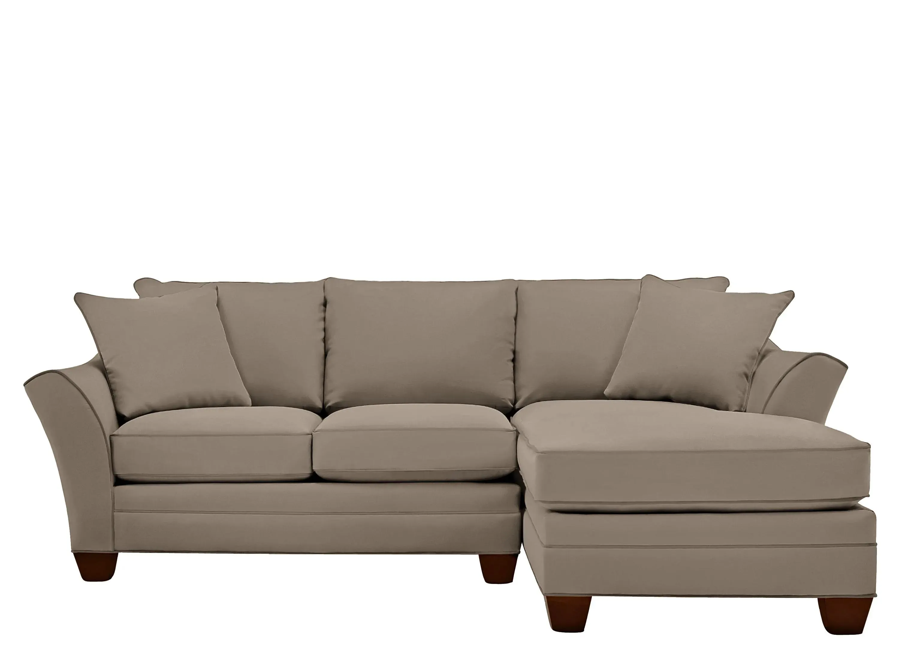 Foresthill 2-pc. Right Hand Chaise Sectional Sofa in Suede So Soft Mineral by H.M. Richards