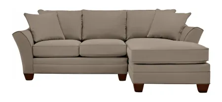Foresthill 2-pc. Right Hand Chaise Sectional Sofa in Suede So Soft Mineral by H.M. Richards