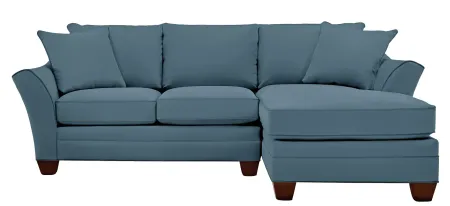 Foresthill 2-pc. Right Hand Chaise Sectional Sofa in Suede So Soft Indigo by H.M. Richards