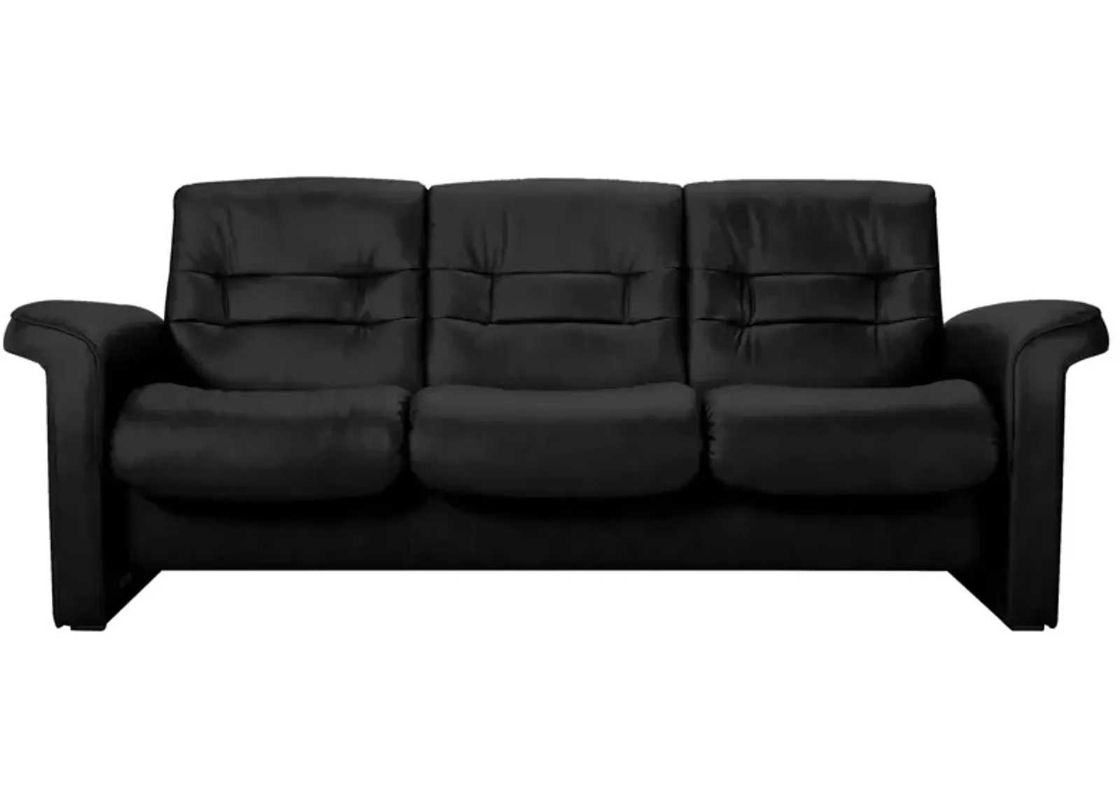 Stressless Sapphire Leather Reclining Low-Back Sofa