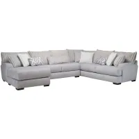 Mondo 3-pc. Sectional in Tweed Silver by Albany Furniture