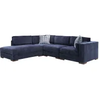 Remmi 4-pc. Sectional in Amici Indigo by Jonathan Louis