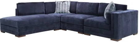 Remmi 4-pc. Sectional in Amici Indigo by Jonathan Louis